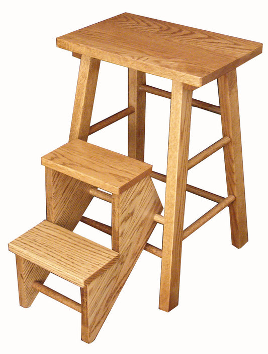 Custom-Built Folding Wooden Stepstool