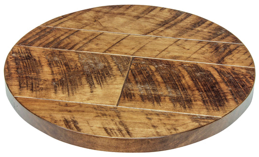 Rough Sawn Brown Maple Lazy Susan